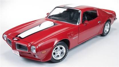 PONTIAC 1972 Firebird Trans Am Cardinal Red 1/18 Limited To 1500Pc By Autoworld Amm998
