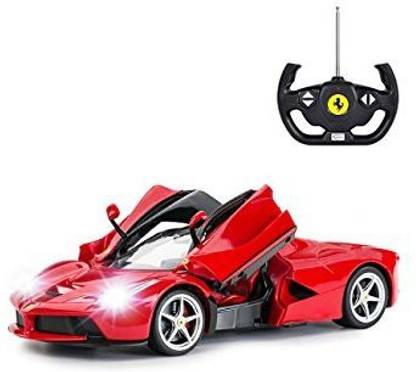 Generic Rastar RC Car | 1/14 Scale Ferrari LaFerrari Radio Remote Control R/C Toy Car Model Vehicle for Boys Kids, Red