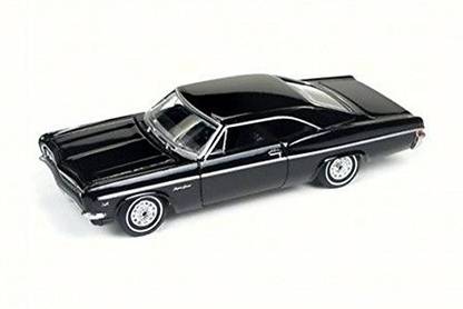 Auto World 1966 Chevy Impala SS, Black - AW64072B 1/64 Scale Diecast Model Toy Car