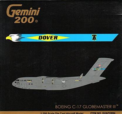 Generic Gemini200 United States Air Force C-17 Globemaster III Dover Base 1:200 Diecast Model Airplane