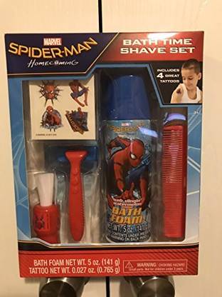 Spiderman Homecoming Bath Time Shave Set For Kids