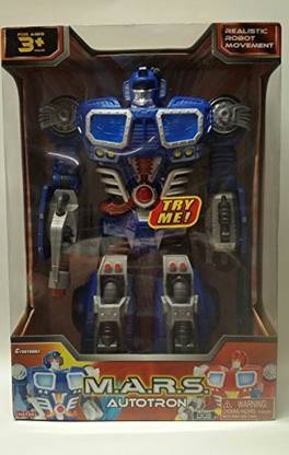 Cybotronix M.A.R.S. Autotron Blue Turbo Fighter Robot
