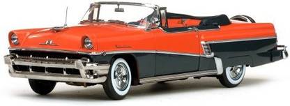 Sunstar 1956 Mercury Montclair Open Convertible With Continental Kit Persimmon / London Gray Metallic 1/18 By 5133