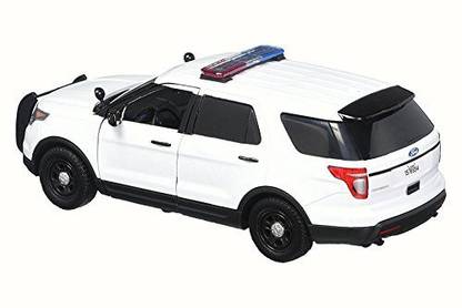 ModelToyCars 2015 Ford Unmarked Police Interceptor Utility, White - Motor Max 76959 1/24 Scale Diecast Model Toy Car
