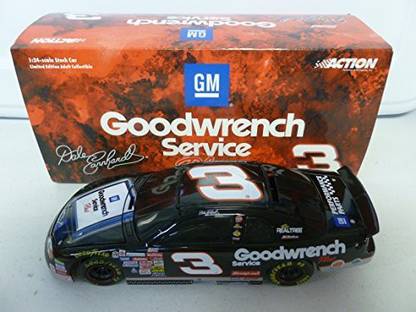 Generic Action 1999 Dale Earnhardt GM Goodwrench Service Plus Sign Black Window Bank 1:24