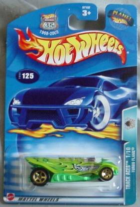 HOT WHEELS Turbo Flame Trace Aces 2003-125 Green