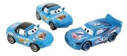 Generic Disney / Pixar CARS Movie 1:55 Die Cast Car Race-O-Rama 3-Car Gift Pack Dinoco Mia, Dinoco Tia and Dinoco Lightning McQueen