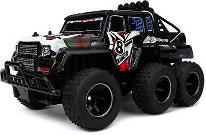 Velocity Toys Speed Wagon 6X6 Remote Control RC High Performance Truck, 2.4 GHz Control System, Big Scale 1:10 Size Ready To Run