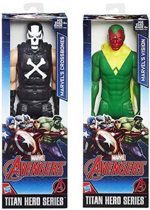 MARVEL Titan Hero Series Crossbones Vs Vision Action Figure Avengers Set