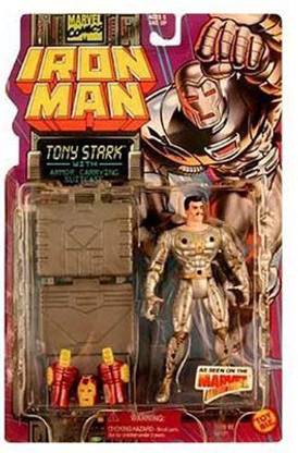 MARVEL Comics Iron Man 5 Inch Tall Action Figure - Tony Stark With Armor Carrying Suitcase