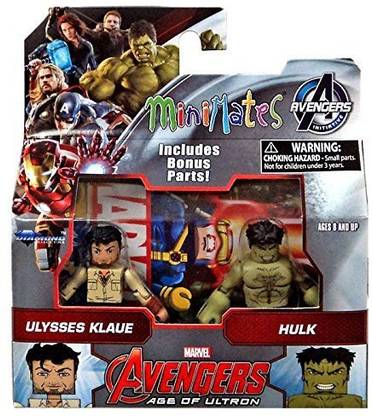 MARVEL Avengers Age Of Ultron Minimates Series 63 Ulysses Klaue & Hulk 2 Minifigure 2-Pack