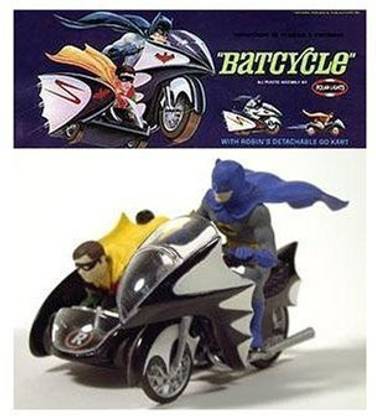 Polar Lights Batman & Robin Batcycle With Go Kart Aurora Reissue Model Kit