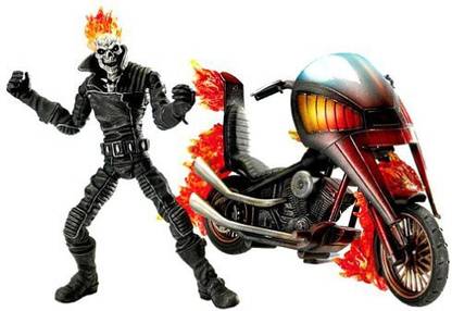 MARVEL Legends Series 7 Classic Ghost Rider Action Figure With Flame Cycle