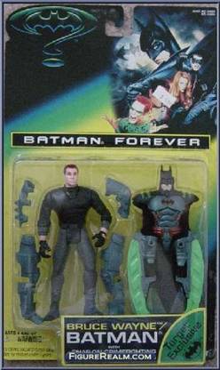 BATMAN Forever Bruce Wayne/ With Snap-On Crimefighting Armor And Side Swords