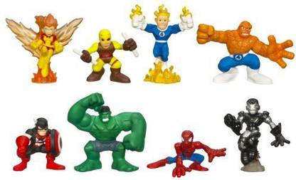 MARVEL Super Hero Squad Collectors Pack - 8 Figure Variant Superhero Box Set
