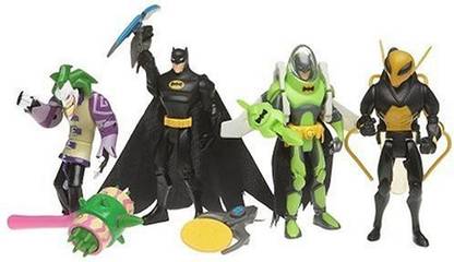 MATTEL The Batman Action Figures Multi-Pack Zip Action Batman; Hammer Strike The Joker; Firefly And Hover Attack Batman