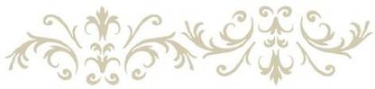 Stencil Ease Victorian Baroque Stencils - Border Stencil Only - 7.5 mil standard
