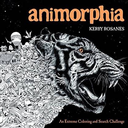 Kerby Rosanes Animorphia: An Extreme Coloring and Search Challenge
