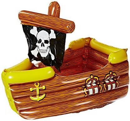 Beistle Inflatable Pirate Ship Cooler (Holds Apprx 72 12-Oz Cans) Party Accessory (1 Count) (1/Pkg)