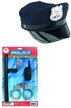 Aeromax Police Officer Accessory Set And Police Cap (2 Piece Bundle)