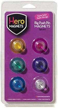 Dowling Magnets Hero Big Push Pin Magnets
