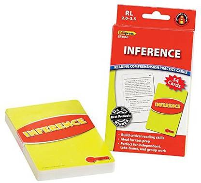 Edupress Reading Comprehension Practice Cards, Inference, Red Level (Ep63063)