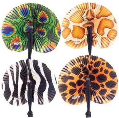 Generic US TOY GROUP LLC Safari Folding Fans : (1-Pack Of 12) (1)