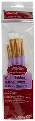 Craft Smart Craft Smart Shader Brush Set White Taklon, 4 Piece