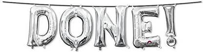 Burton & Burton Silver Letters Done! Graduation Balloons