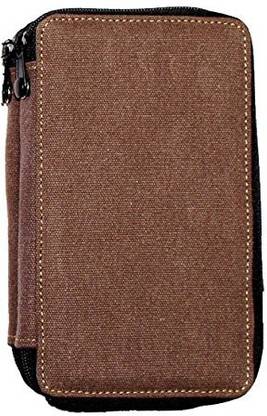 Global Art Canvas 48 Pencil Case Chocolate
