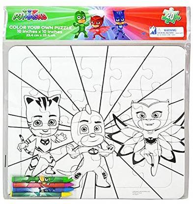 Pjmasks PJ Masks Color Your Own Large FFFD; Puzzle (Each)