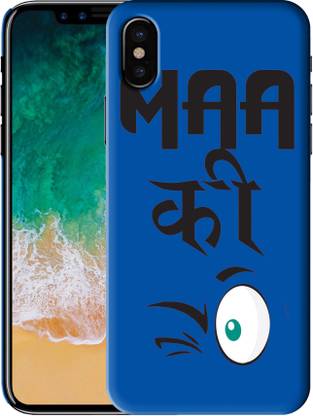 Jadebin Back Cover for Apple iPhone X (Hindi Slang Emoji Design Printed Back Case)