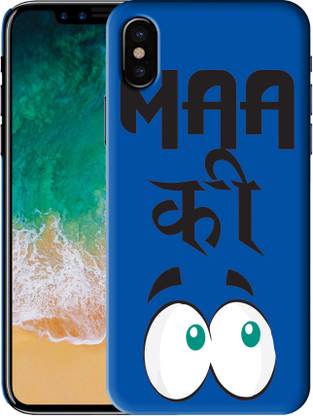 Jadebin Back Cover for Apple iPhone X (Hindi Slang Emoji Design Printed Back Case)