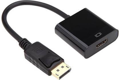 microware HDMI Cable 0.02 m Display Port DP Male to HDMI Female Adapter Cable for DELL , HP , AMD