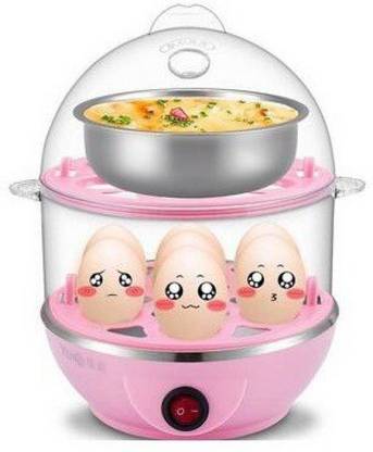 Ruhi Electric Double Layer Steamer Boiler Poacher With Bowl VS199 Egg Cooker  (7 Eggs) Egg Cooker