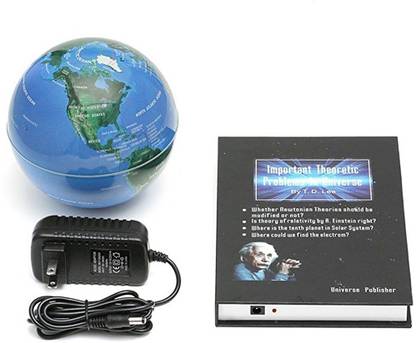 MK Magnetic Levitation Floating Globe Rotating Illuminating Anti Gravity World Map Desk and Table Top Political world Map World Globe