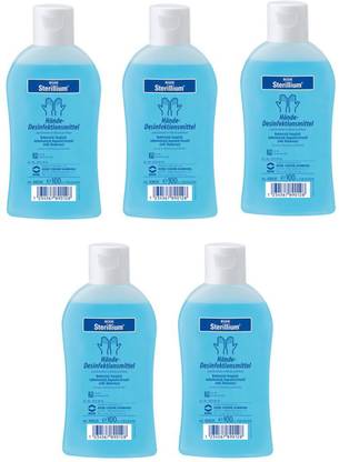 Sterillium Best quality  100 ML For Home & Hospital Use (Pack OF 5) Hand Sanitizer Bottle