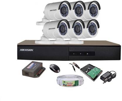 HIKVISION HIKVISION 2MP DS-7208HQHI-K1 OR DS-7008HQHI-K1 8CH DVR , AND BULLET CAMERA DS-2CE1ADOT-IRP OR DS-2CE11D0T-IRP/ECO Bullet Camera AND 90 METAR CABLE 1TB SATA HDD COMBO KIT Security Camera