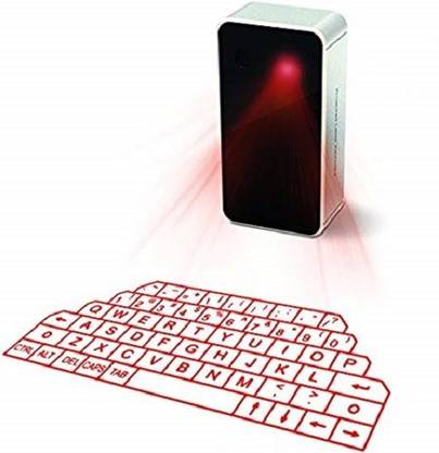 Buy Genuine Virtual keyboard, Laser Projection Bluetooth Wireless Keyboard for Smart Phones with Voice Broadcast Mini Speaker Virtual Laser Handheld Multi-device Keyboard Compatible with Desktop, Laptop, Mac