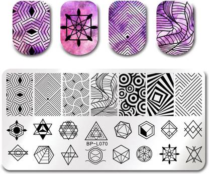 BORN PRETTY BP-L070 Stainless Steel Nail Stamping Image Plate.