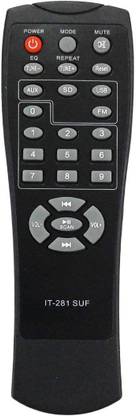 LipiWorld IT-281 SUF Home Theater System Remote Control Compatible for  Home Theater INTEX Remote Controller