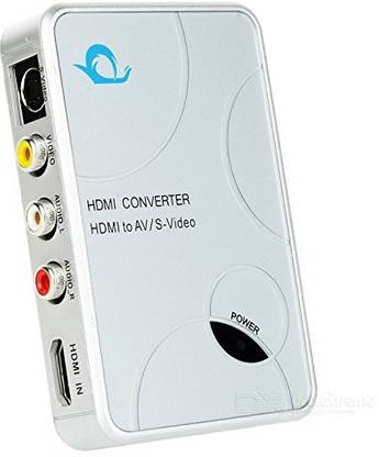 microware 1080P HDMI to AV/S-Video High Definition Video Audio Converter - Silver Media Streaming Device