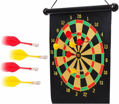 QUIT-X ® Magnetic Dart Board Double Sided Hanging Dart Board Set 50.8 cm Dart Board