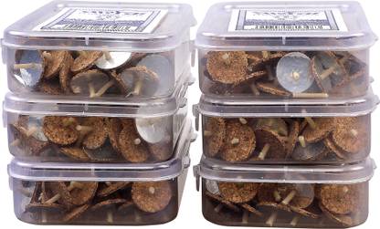 Veeana Floating Oil Wicks (Parsi Vat) Set of 6 packs (100 Pcs Per Box Total 600 Wicks) Candle