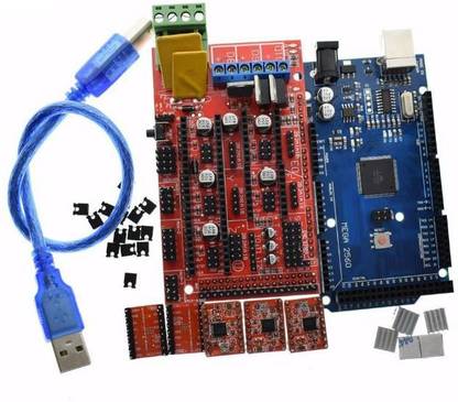 TECHNOLOGYBAZAR - RAMPS 1.4 + ARDUINO MEGA 2560 + 5pcs A4988 FOR REPRAP CNC 3D PRINTER PRUSA Micro Controller Board Electronic Hobby Kit