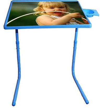 Global Bazarro Girl Print With Cup Holder Plastic Portable Laptop Table