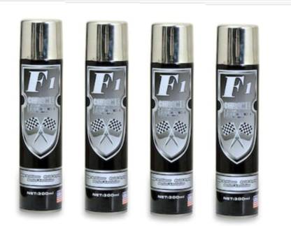 F1 Aerosol chrome Silver Spray Paint 1200 ml