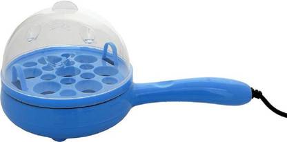 Sanyal Egg Steamer 2 In 1 Electric Mini Non Stick Fry Pan Egg Boiler With 7 Egg Tray Steamed (Boiled) Egg Multi Functional Magic Pot Egg Cooker   Egg Steamer Egg Cooker