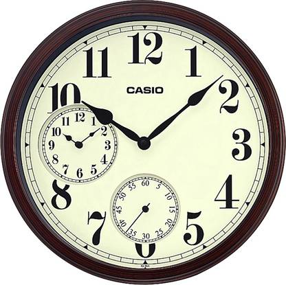 CASIO Analog 35 cm X 35 cm Wall Clock