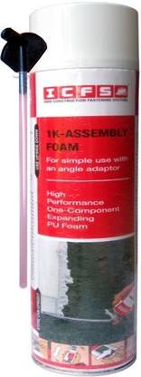 ICFS 1 K Assembly Polyurethane PU Expanding Foam Spray (750 ml) Adhesive